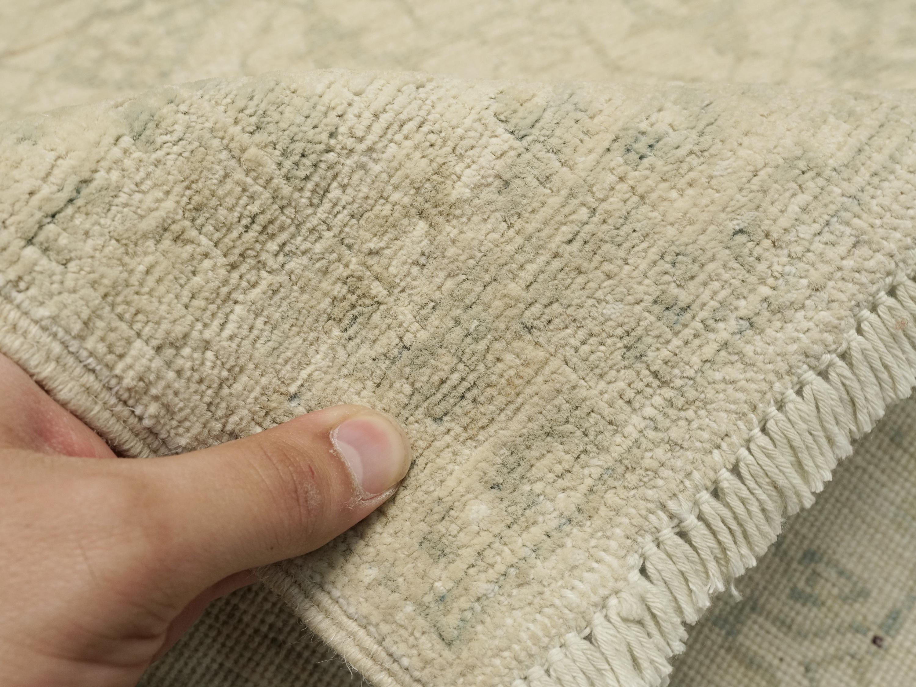 3x5 Ft White Heriz Rug - Ghazni Wool - Oriental Area Rug