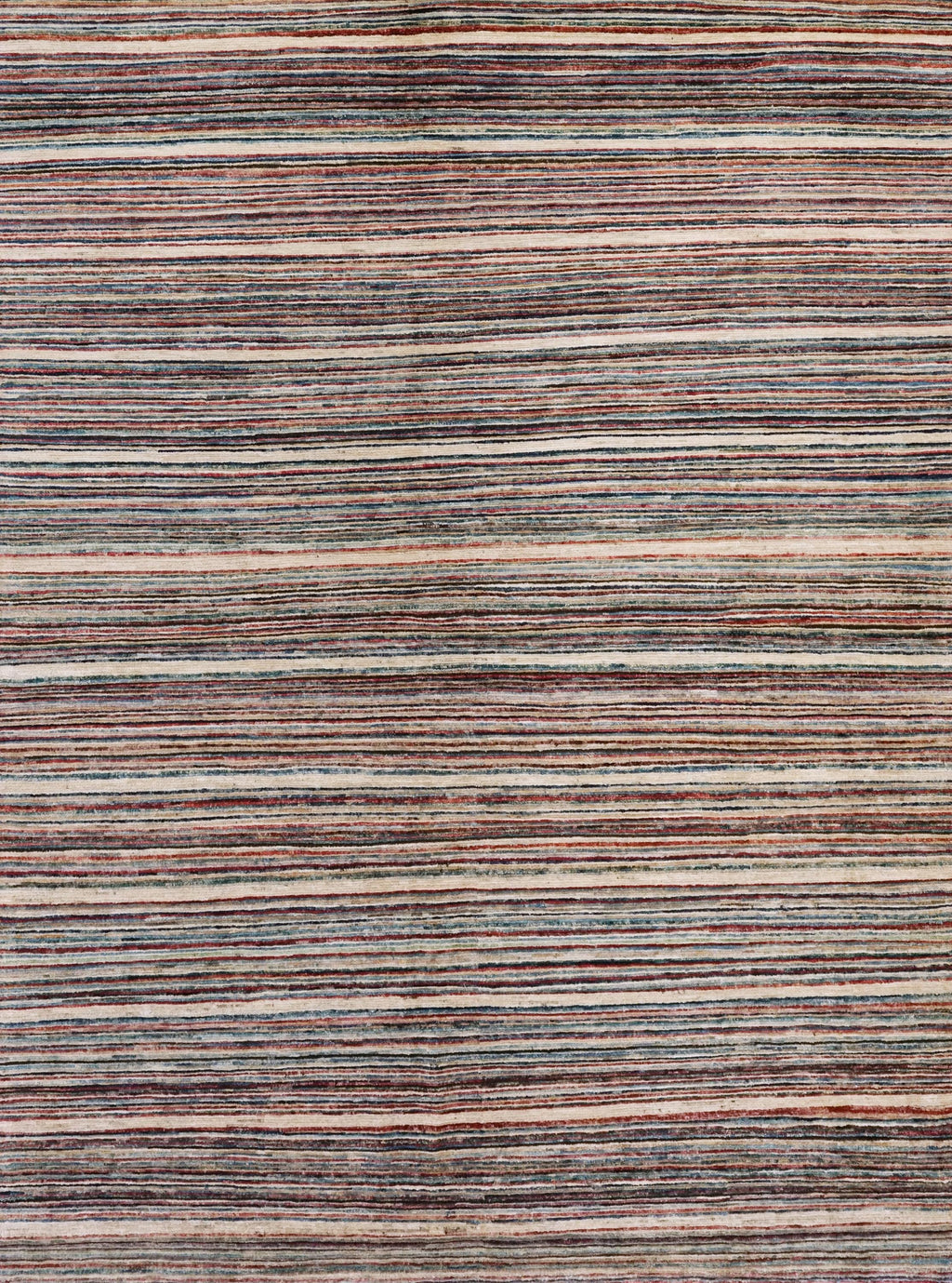 6x9 Ft Colorful Gabbeh Rug - Afghan Wool Area Rug - Striped Design
