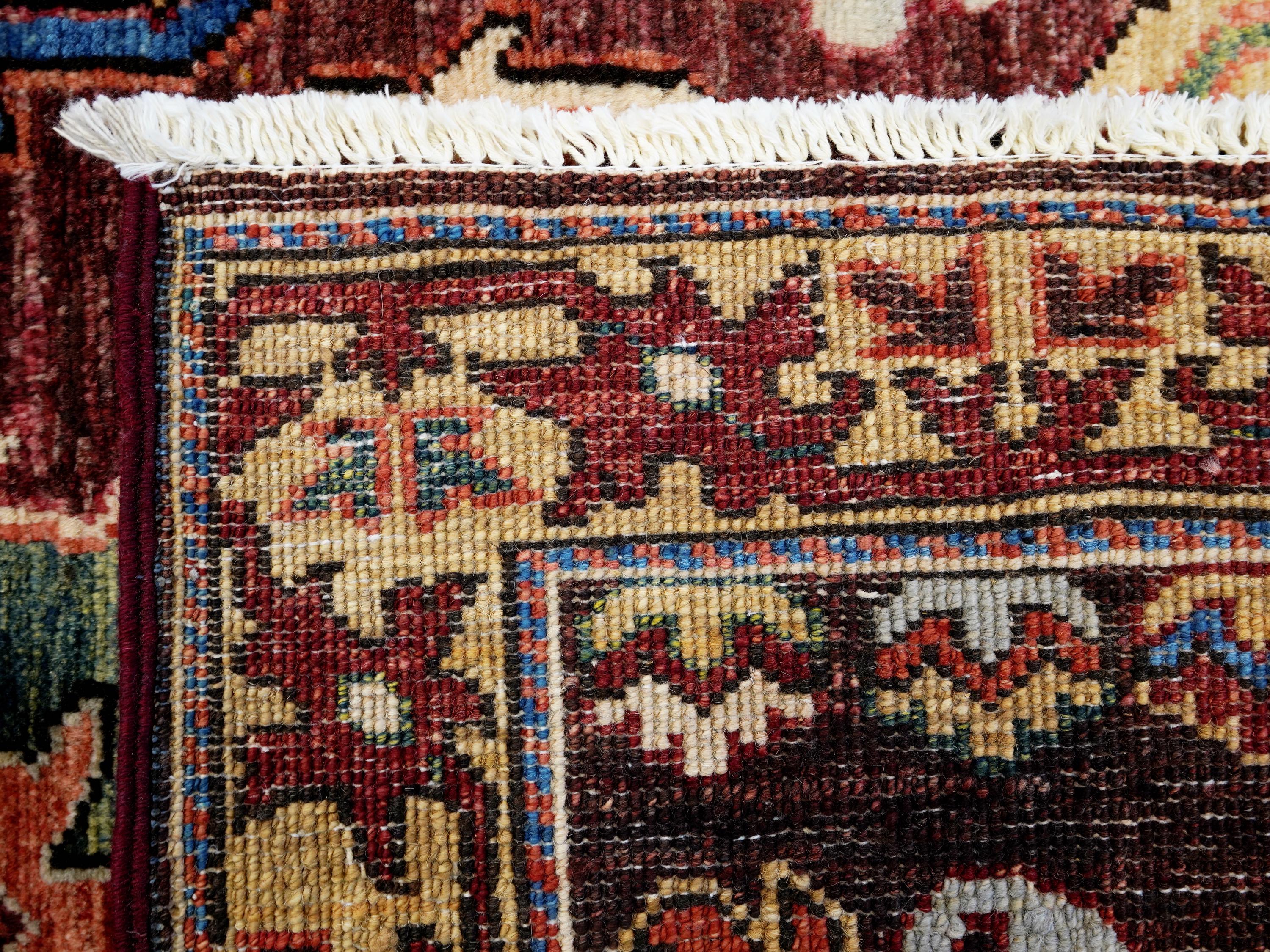 3x5 Ft Brown Bidjar Rug - Handmade Afghan Wool Rug