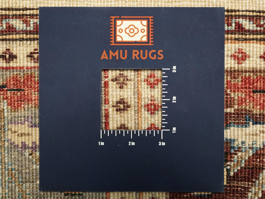 3x5 Ft Beige Heriz Rug - Afghan Wool Rug - Garden Design