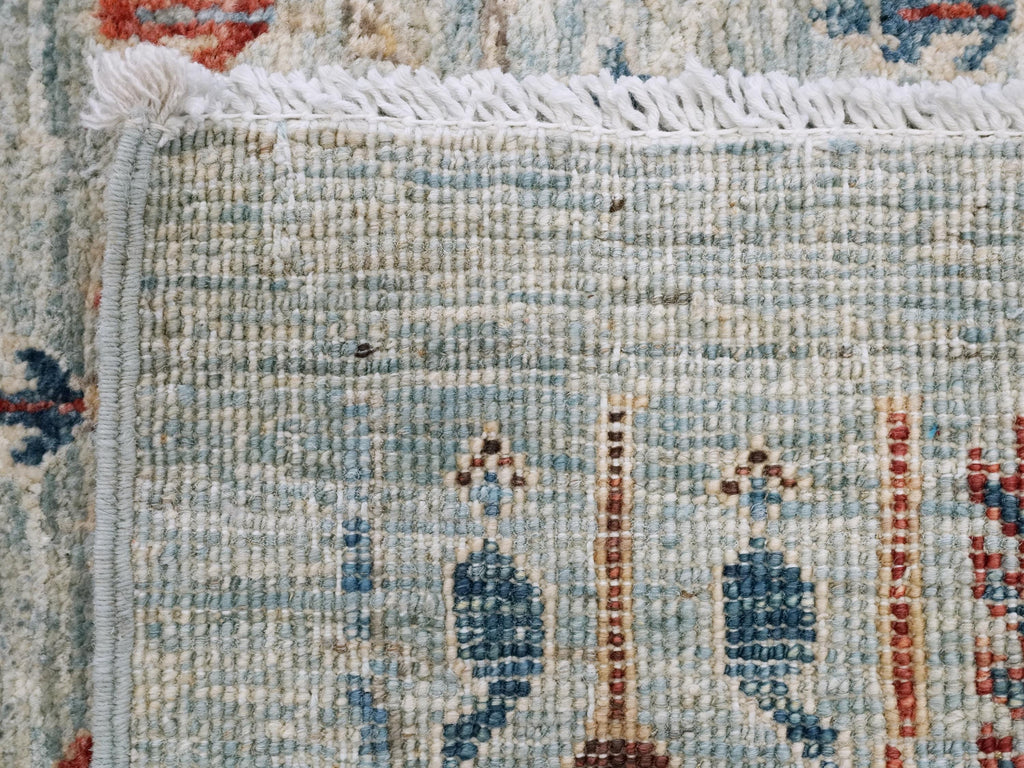 3x5 Ft Light Blue Serapi Rug - Oriental Wool Rug - Traditional Persian Design