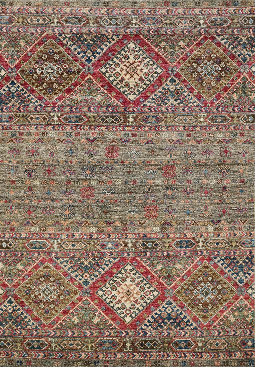 3x5 Ft Hand Knotted Khorjin Rug - Brown Oriental Rug