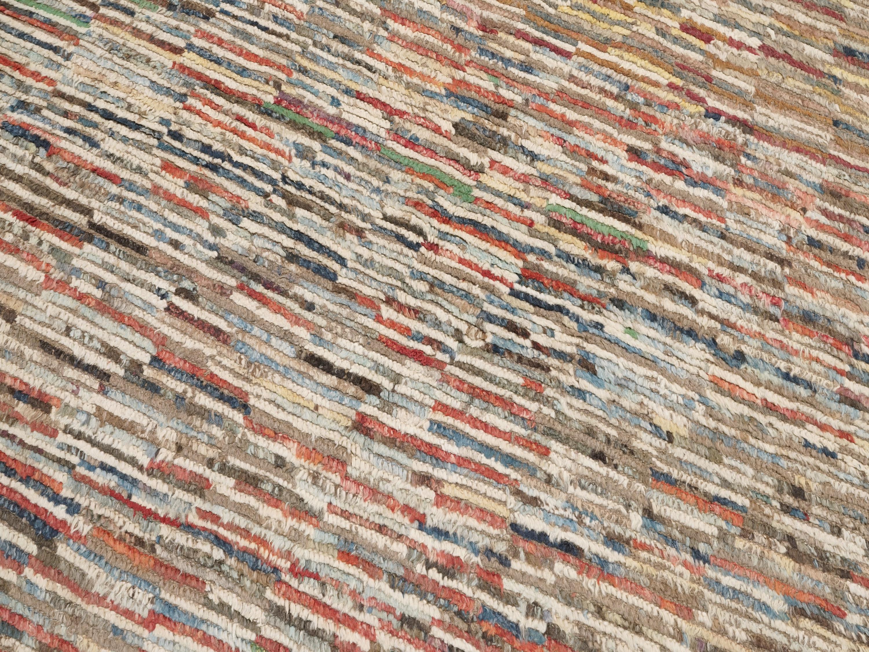 5x8 Ft Colorful Moroccan Rug - Wool Area Rug