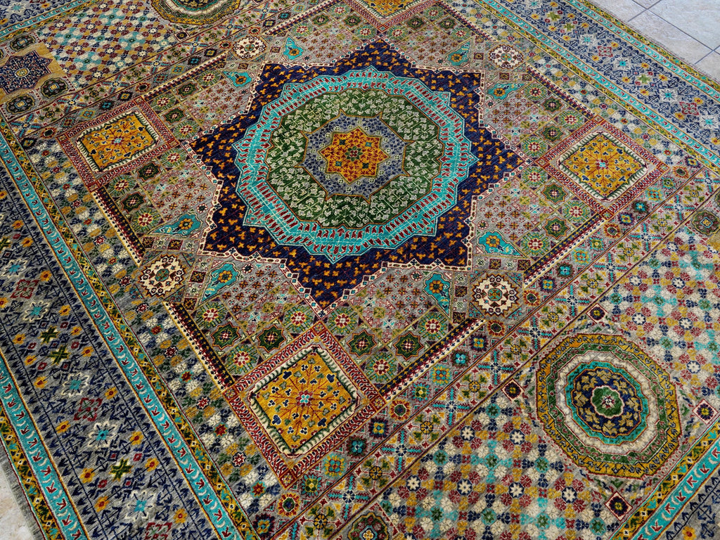 9x12 Ft Mamluk Rug - Afghan Oriental Area Rug