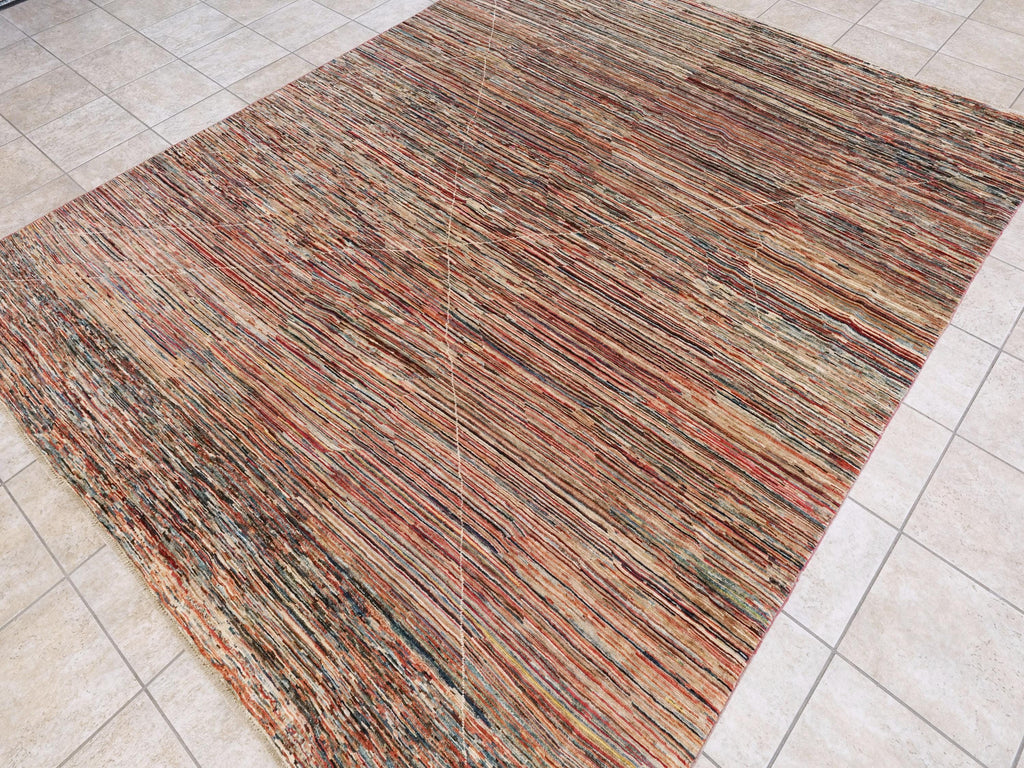 8x10 Ft Colorful Handmade Gabbeh Rug - Afghan Wool Area Rug