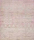 8x10 Ft Pink Moroccan Rug - Hand Knotted Wool Area Rug