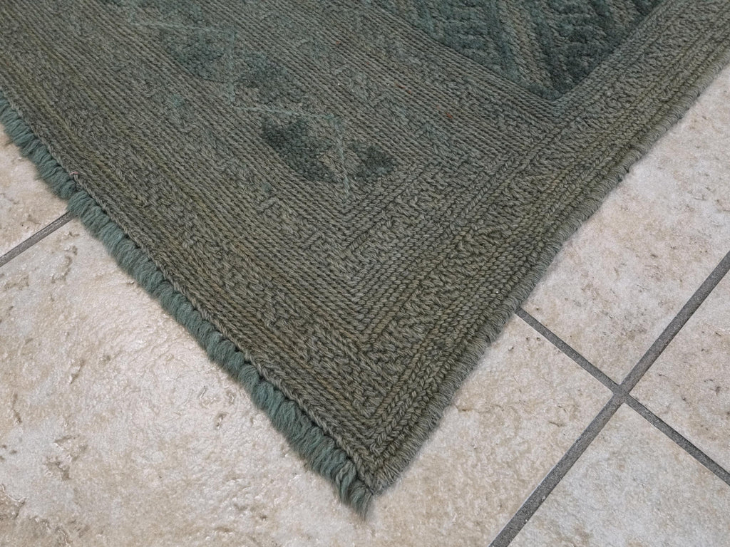 5x6 Ft Vintage Blue Tribal Kilim Rug - Hand Knotted Afghan Wool