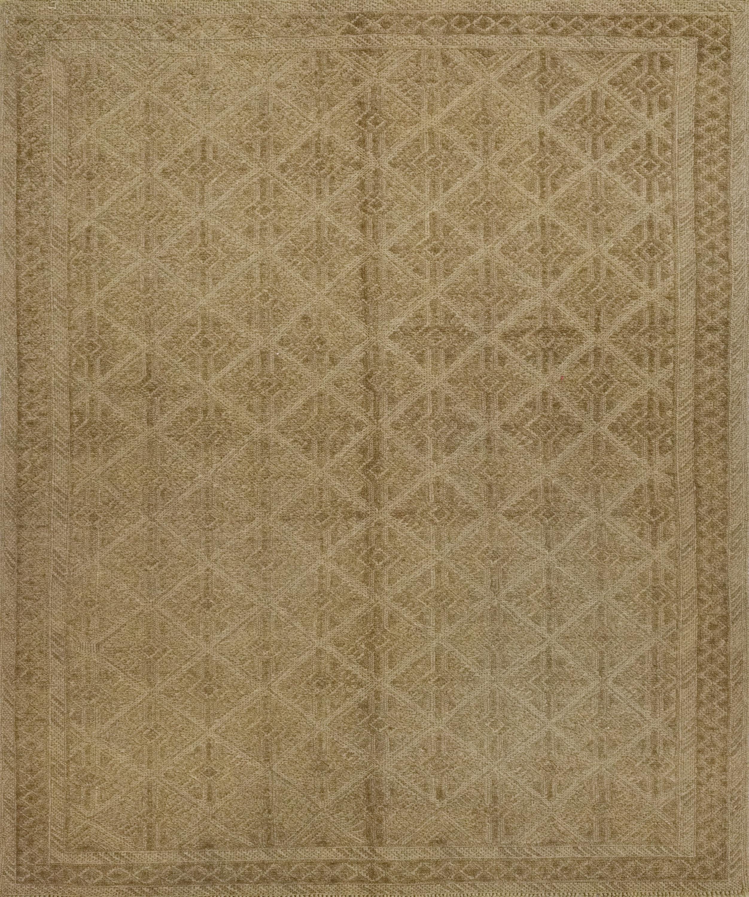 5x6 Ft Vintage Brown Tribal Kilim Rug - Hand Knotted Wool Area Rug