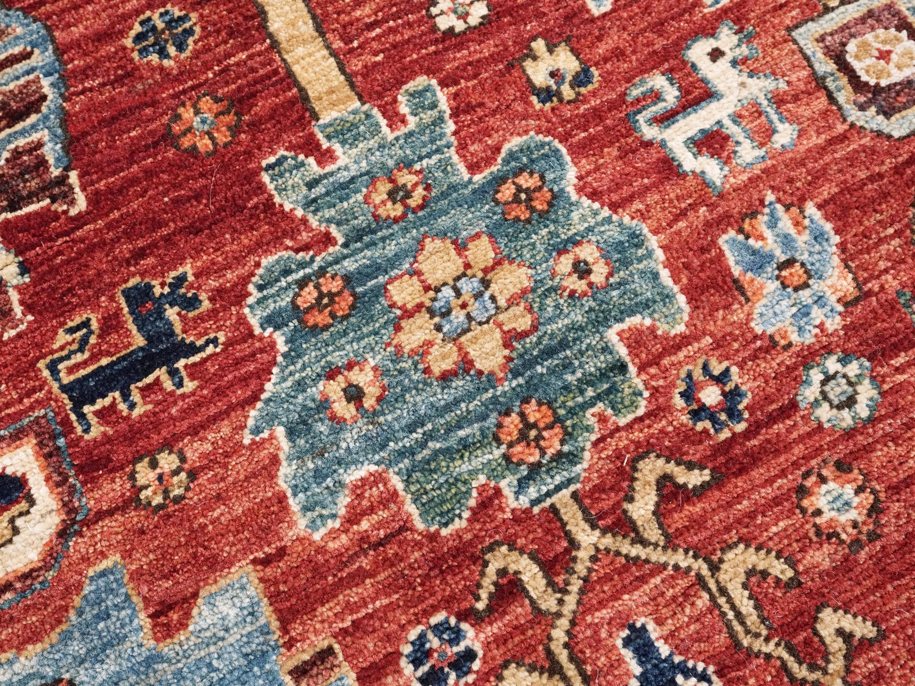 6x9 Ft Red Bidjar Rug - Hand Knotted Oriental Area Rug
