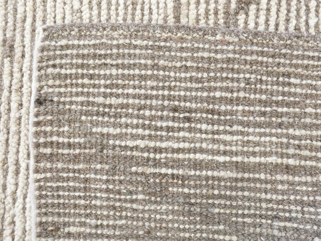 5x16 Ft Beige Moroccan Runner Rug - Hand-Knotted Afghan Wool