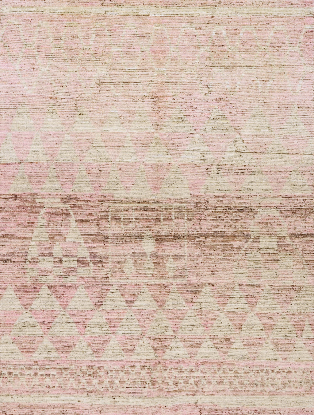 6x9 Ft Pink Moroccan Rug - Afghan Handmade Area Rug