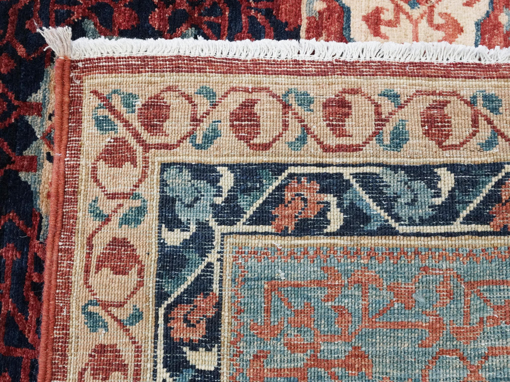 12x15 Ft Red Mamluk Rug - Handmade Afghan Oriental Rug - Oversize