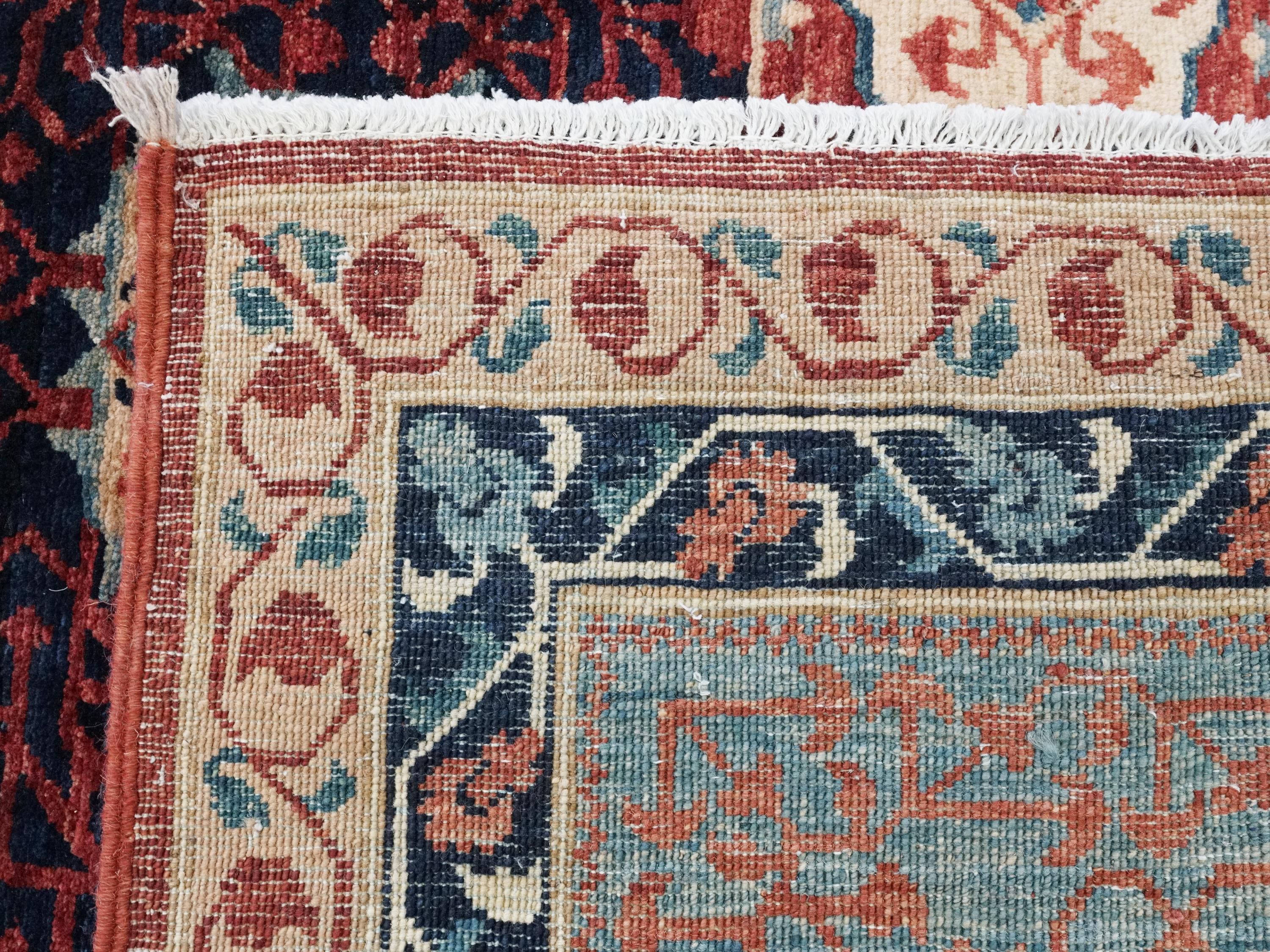 12x15 Ft Red Mamluk Rug - Handmade Afghan Oriental Rug - Oversize