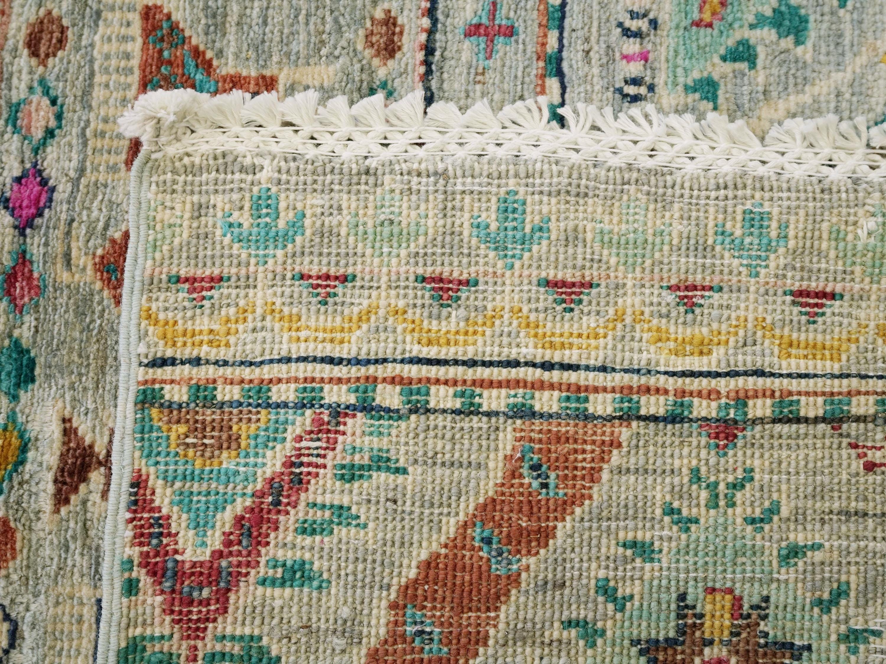 3x5 Ft Hand Knotted Khorjin Rug - Traditional Afghan Rug