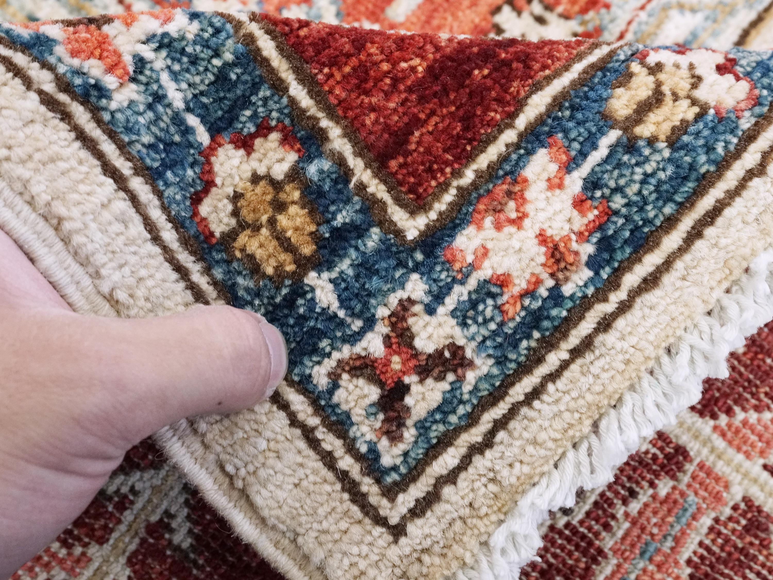 5x7 Ft Red & Beige Serapi Rug - Oriental Area Rug - Garden Design