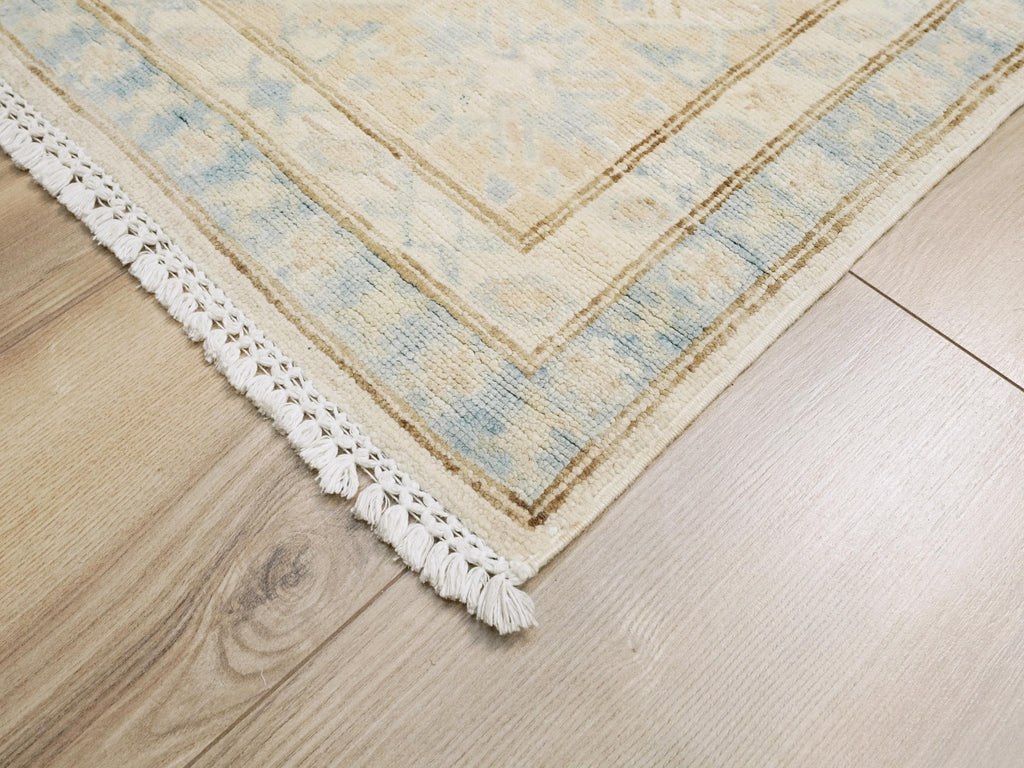 5x8 Ft Beige Heriz Rug - Afghan Wool Area Rug