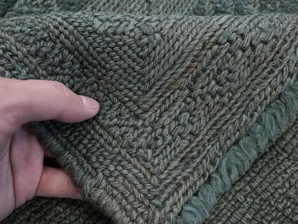 5x6 Ft Vintage Blue Tribal Kilim Rug - Hand Knotted Afghan Wool