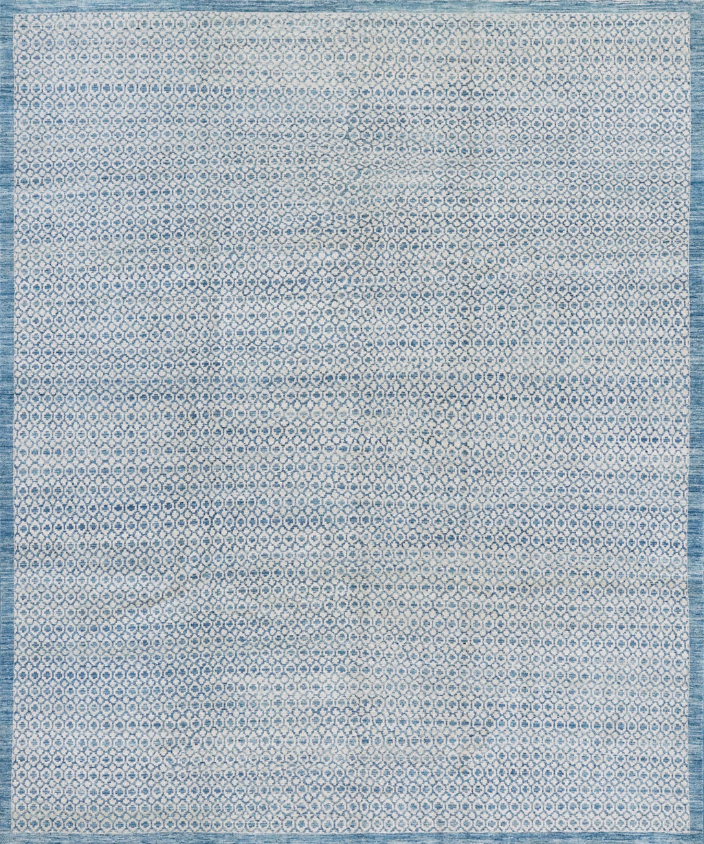 8x10 Ft Blue Gabbeh Rug - Hand Knotted Ghazni Wool Rug