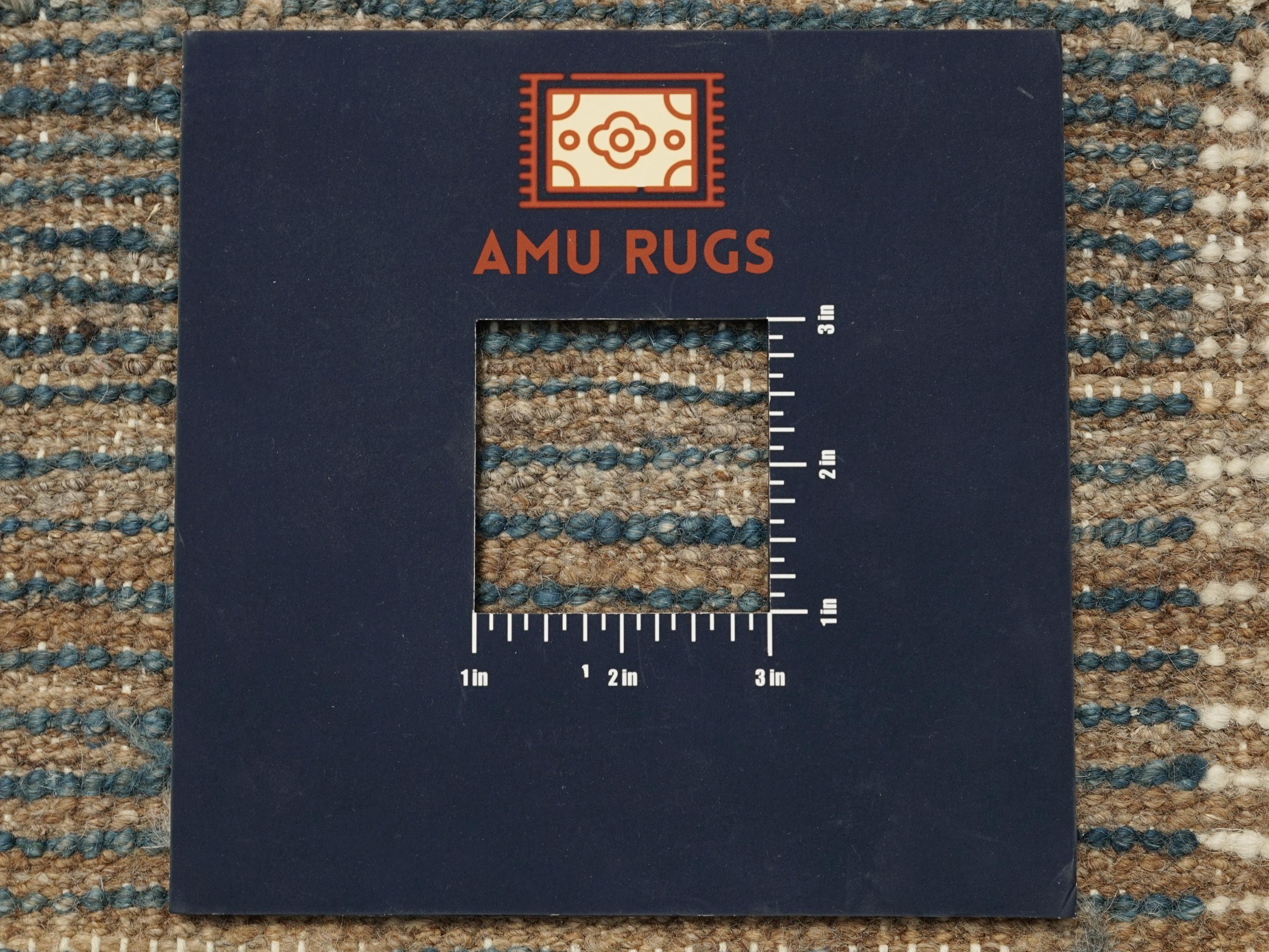 10 Ft Blue Moroccan Runner Rug - Afghan Handmade Wool Rug