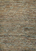 3x5 Ft Coral Blue Moroccan Rug - Afghan Wool Area Rug
