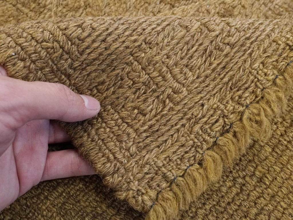 5x6 Ft Vintage Tribal Kilim Rug - Hand-Knotted Wool - Bronze Detail