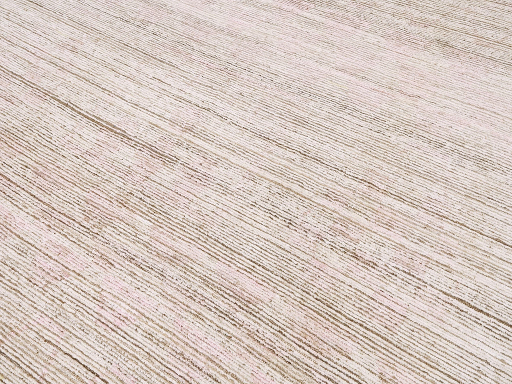 8x10 Ft Pinkish Beige Moroccan Rug - Afghan Handmade Wool Rug