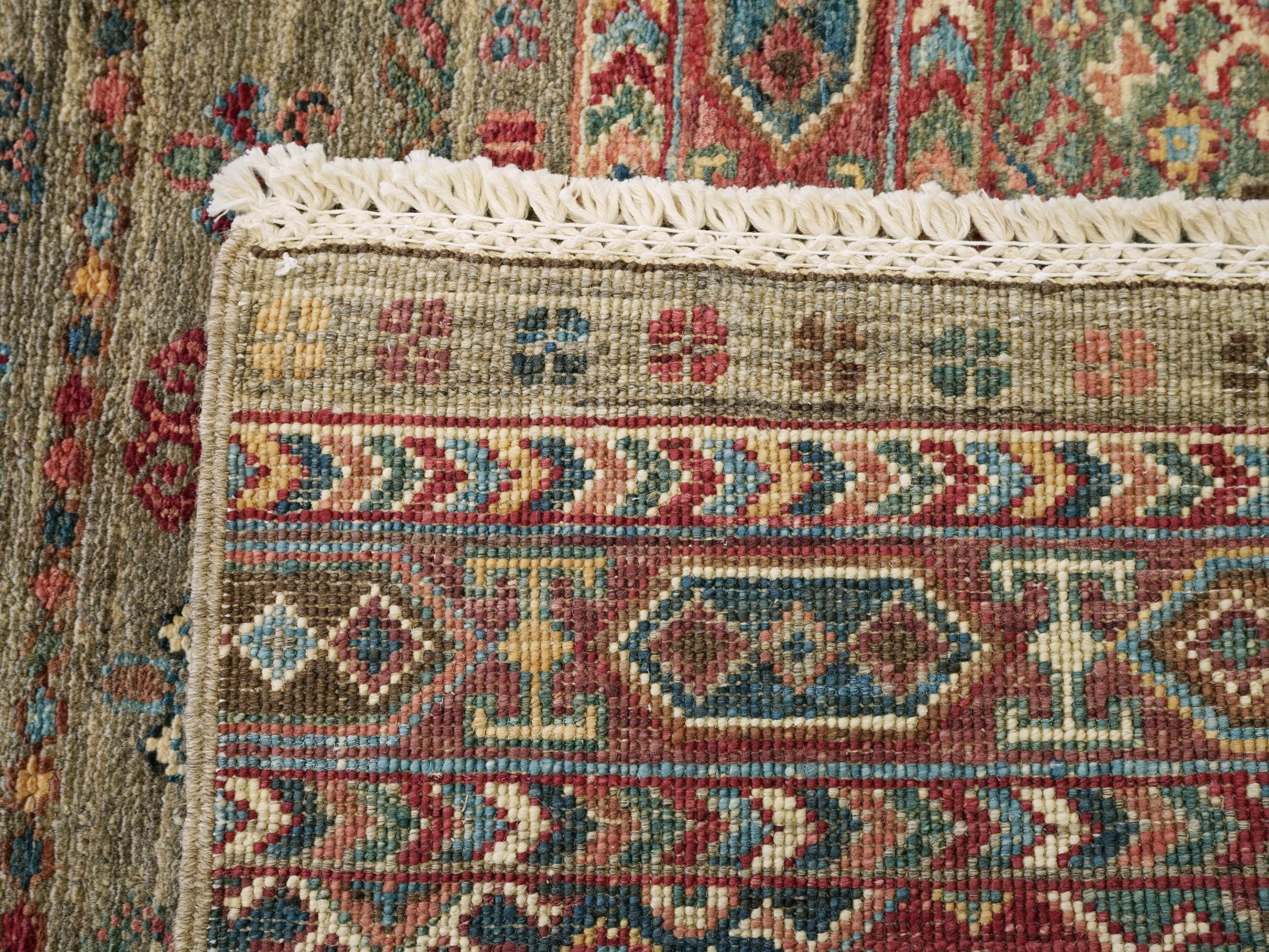 3x4 Ft Brown Khorjin Rug - Traditional Afghan Rug
