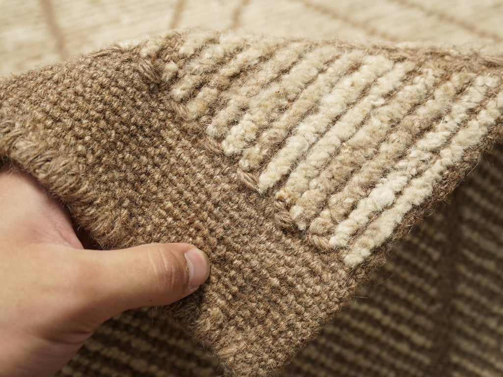 10 Ft Beige Moroccan Runner Rug - Afghan Handmade Hallway Rug