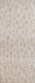7x16 Ft Beige Moroccan Runner Rug - Hand Knotted Afghan Wool