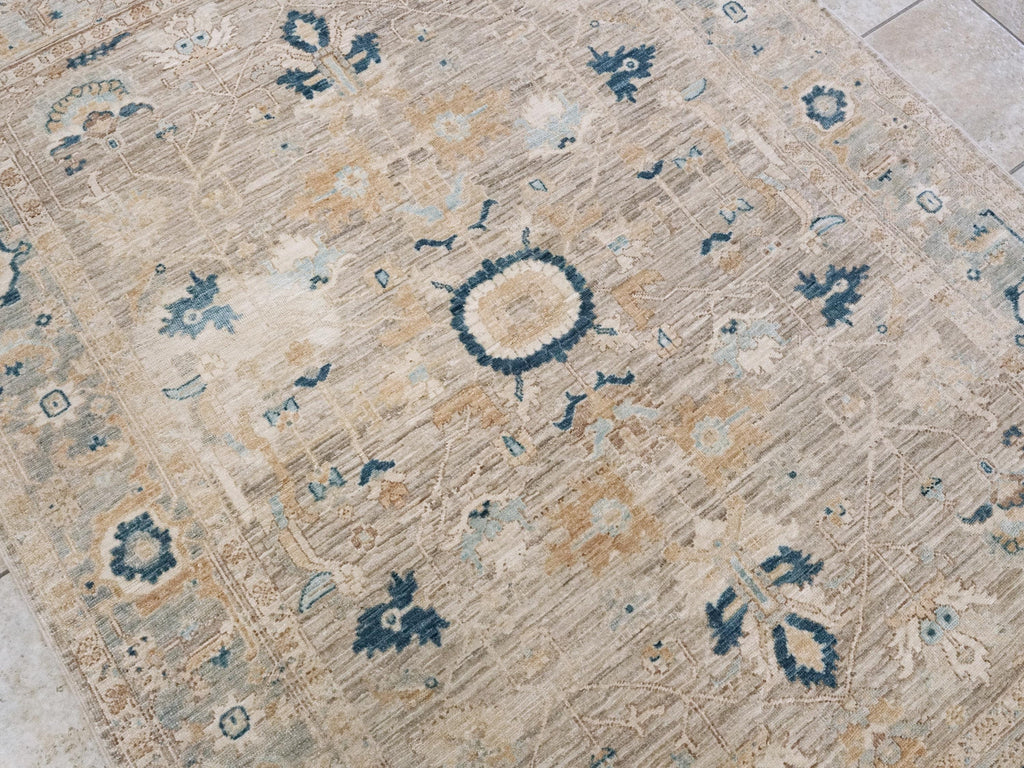 5x7 Ft Light Brown Serapi Rug - Hand Knotted Oriental Rug - Persian Style