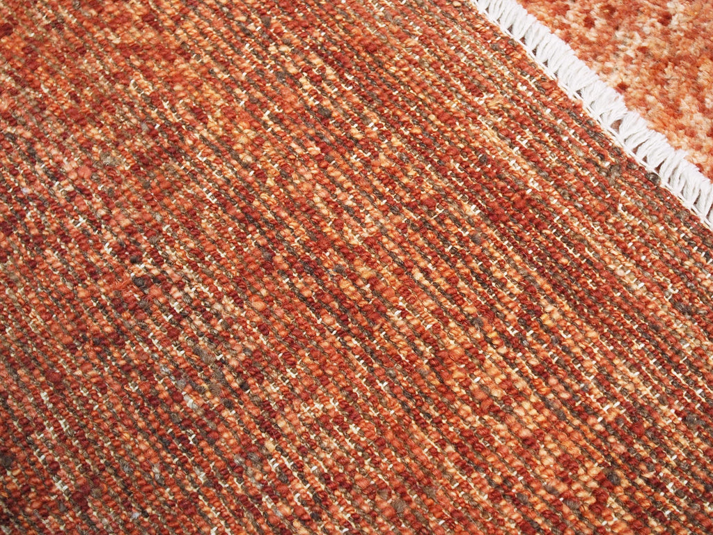 4x6 Ft Orange Gabbeh Rug - Hand Knotted Wool Rug