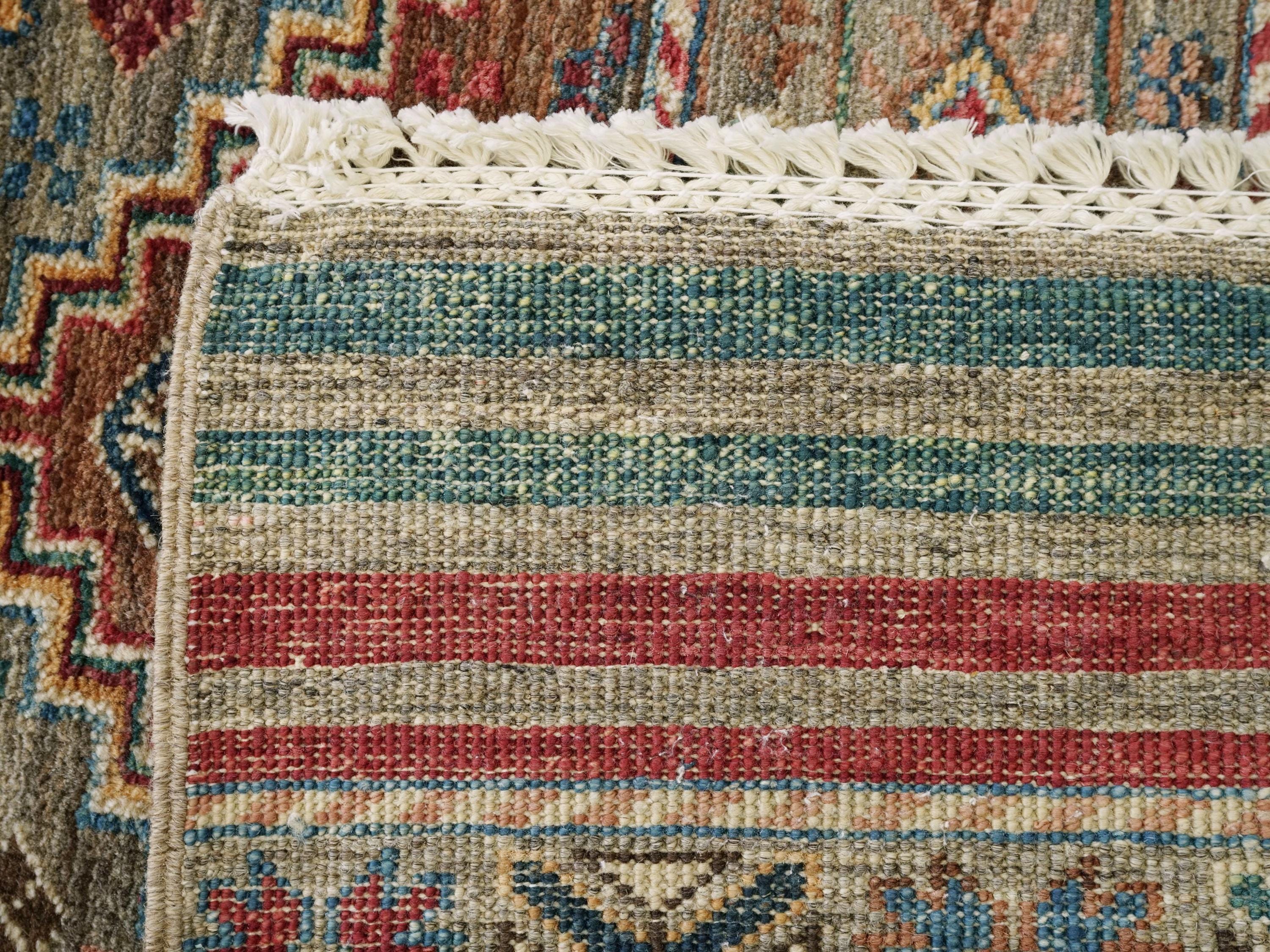 3x5 Ft Hand Knotted Khorjin Rug - Colorful Oriental Rug