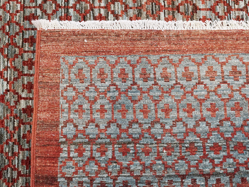 6x9 Ft Red Gabbeh Rug - Contemporary Area Rug