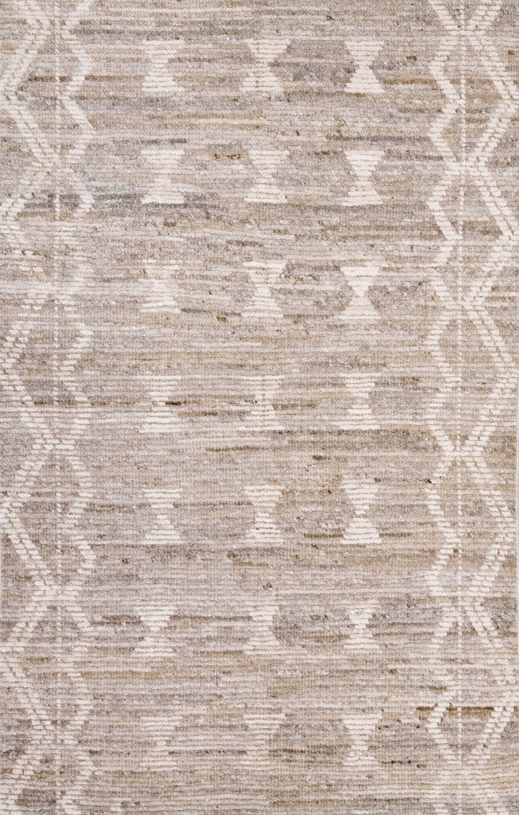 3x5 Ft Brown Moroccan Rug - Hand Knotted Area Rug