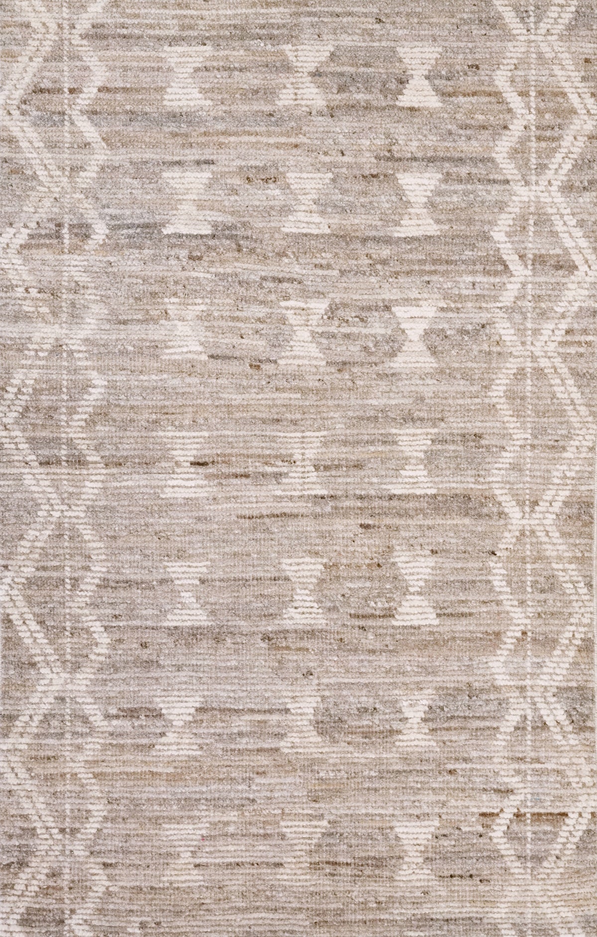 3x5 Ft Brown Moroccan Rug - Hand Knotted Area Rug