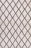 3x5 Ft Beige Moroccan Rug - Hand Knotted Area Rug