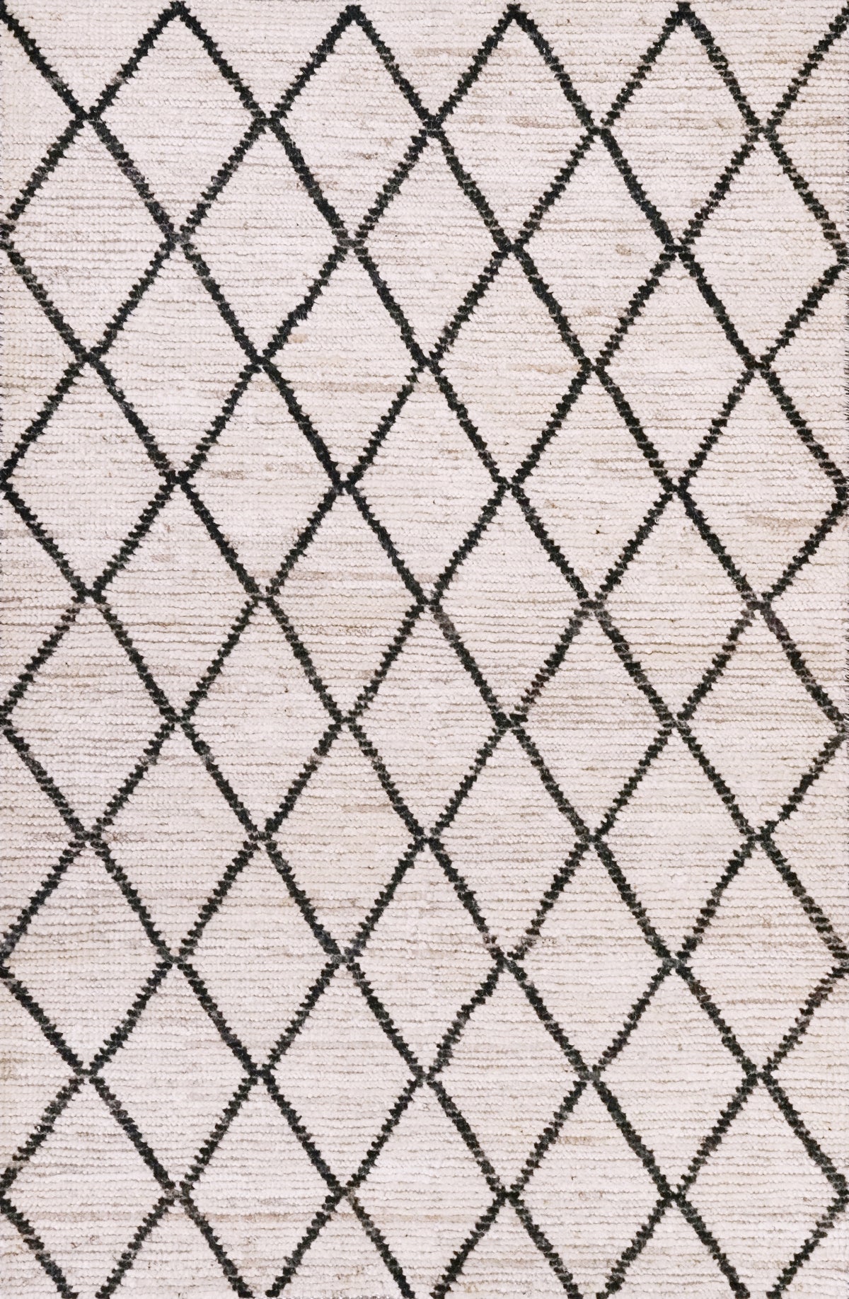 3x5 Ft Beige Moroccan Rug - Hand Knotted Area Rug