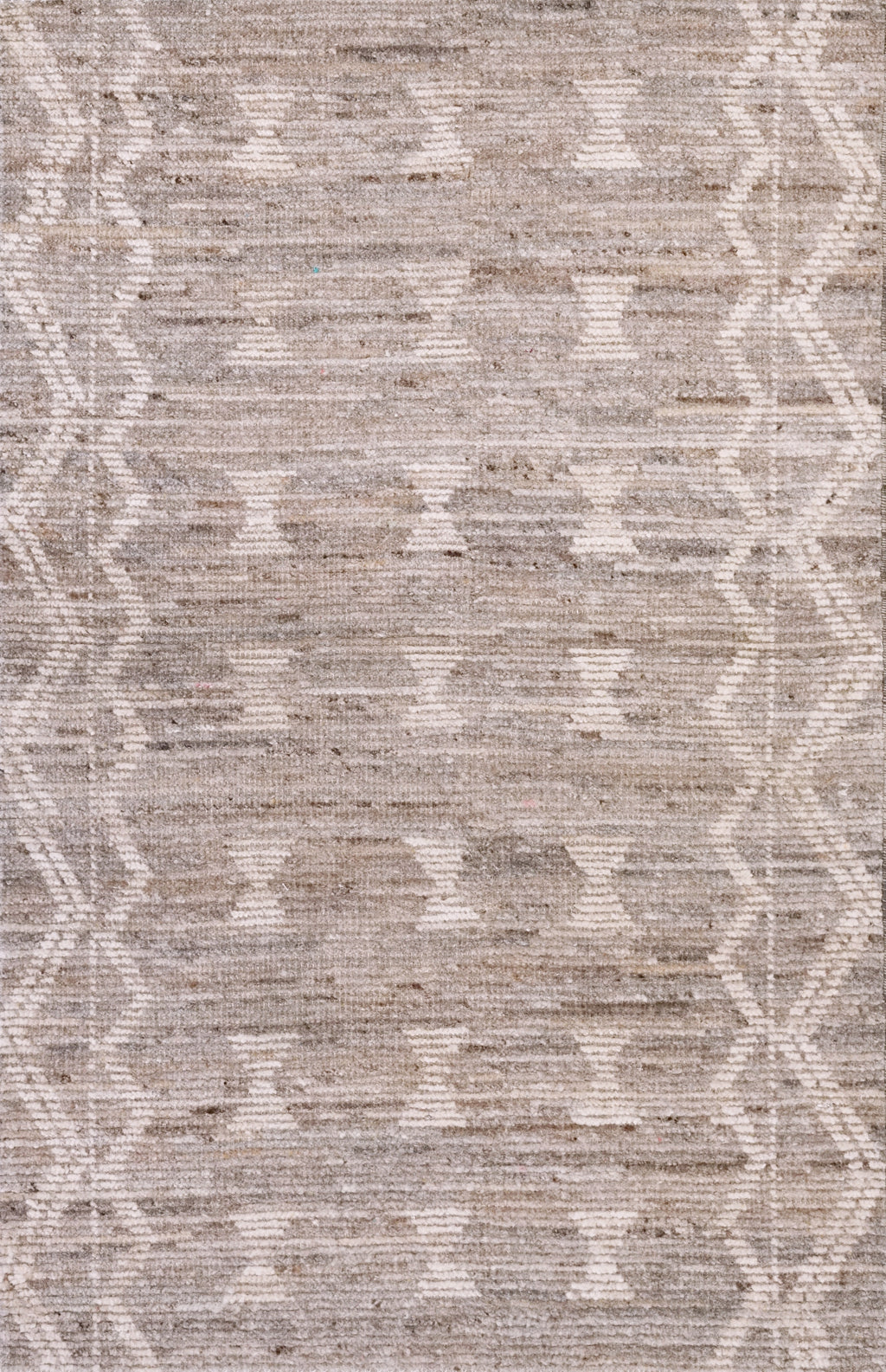 3x5 Ft Brown Moroccan Rug - Hand Knotted Area Rug