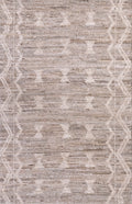 3x5 Ft Brown Moroccan Rug - Hand Knotted Area Rug