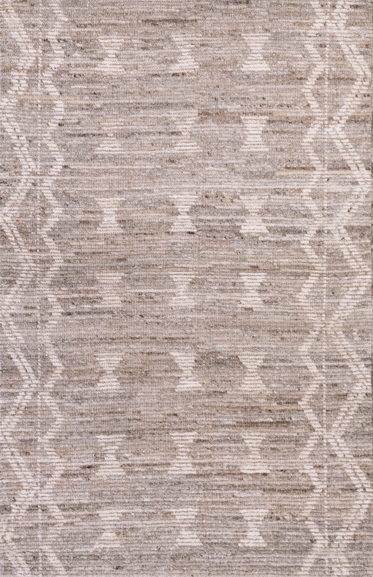 3x5 Ft Brown Moroccan Rug - Hand Knotted Area Rug