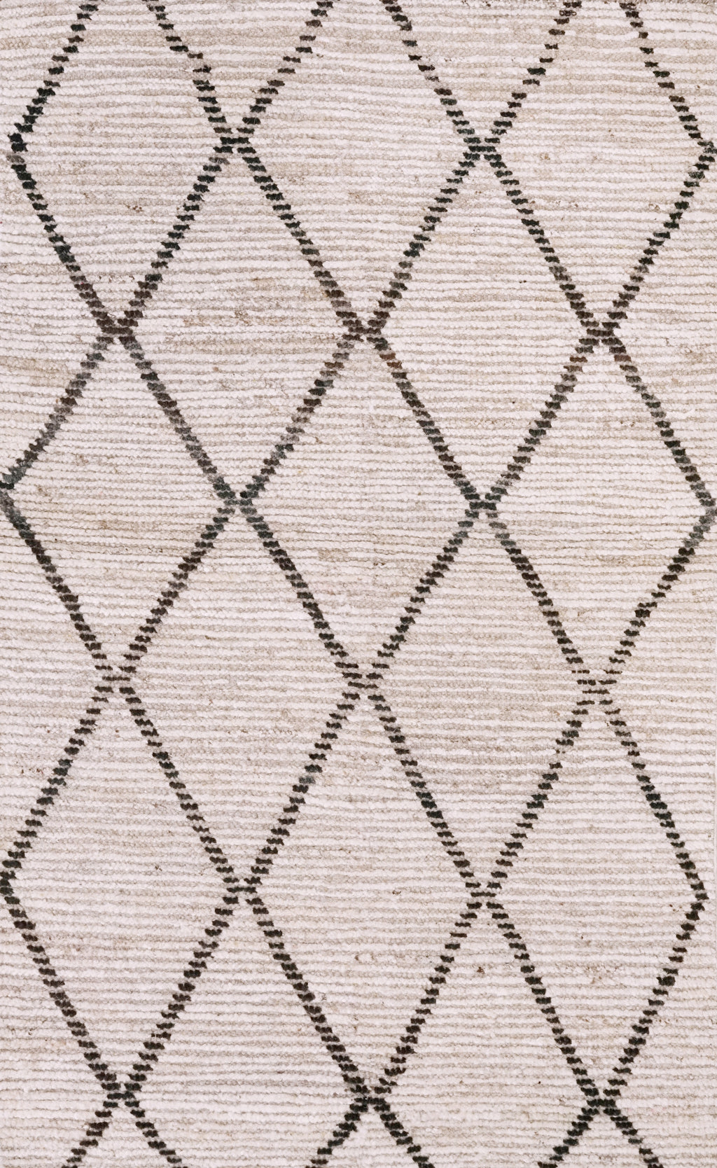 3x5 Ft Beige Moroccan Rug - Hand Knotted Area Rug
