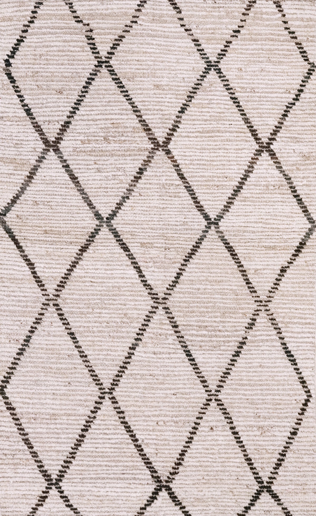 3x5 Ft Beige Moroccan Rug - Hand Knotted Area Rug