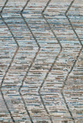 3x5 Ft Blue Moroccan Rug - Hand Knotted Area Rug