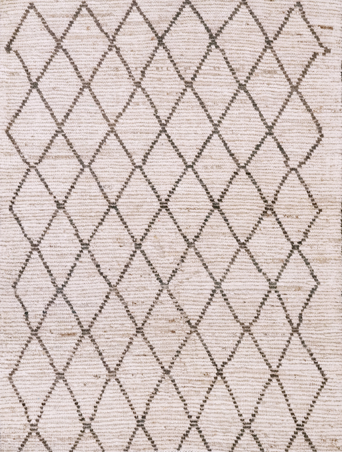 3x4 Ft Beige Moroccan Rug - Hand Knotted Area Rug
