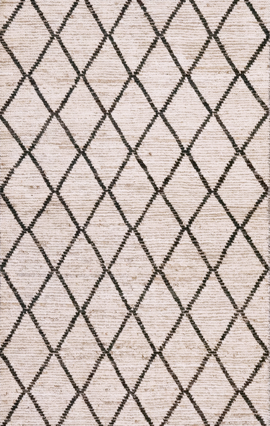 3x5 Ft Beige Moroccan Rug - Hand Knotted Area Rug