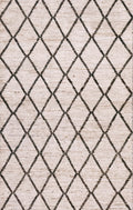 3x5 Ft Beige Moroccan Rug - Hand Knotted Area Rug