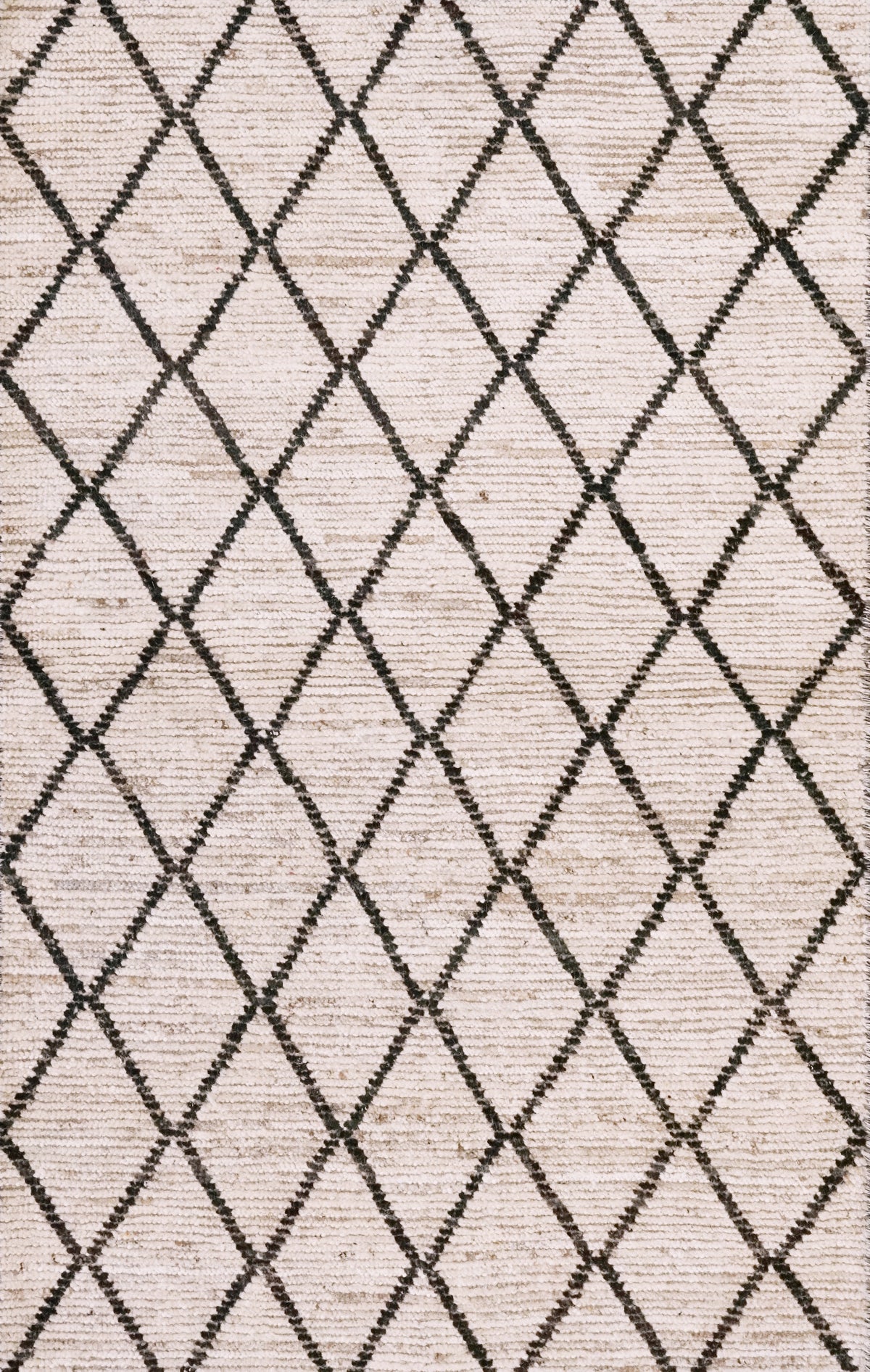 3x5 Ft Beige Moroccan Rug - Hand Knotted Area Rug