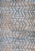 4x6 Ft Blue & Brown Moroccan Rug - Hand Knotted Wool Area Rug