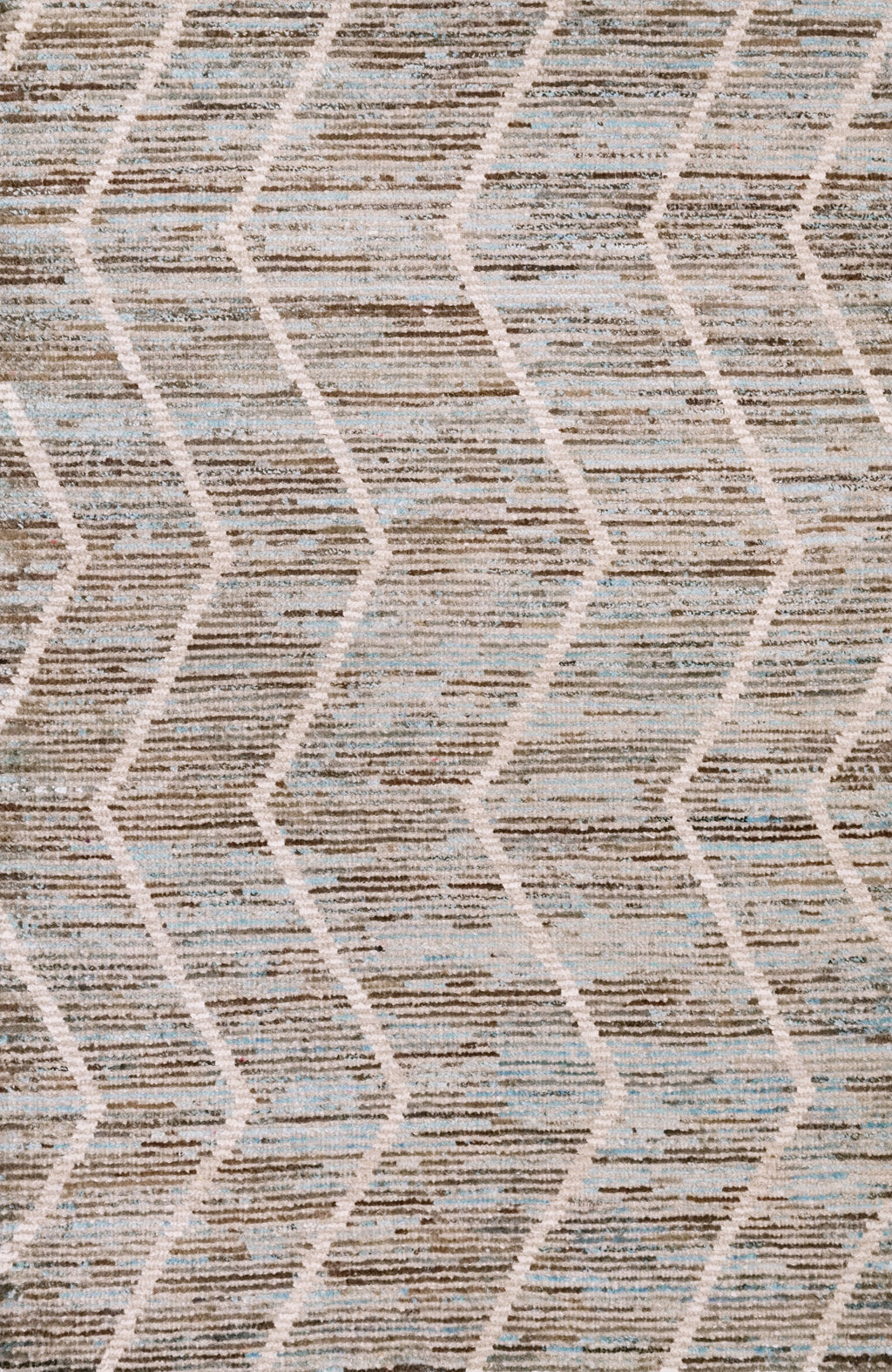3x5 Ft Blue Moroccan Rug - Hand Knotted Area Rug