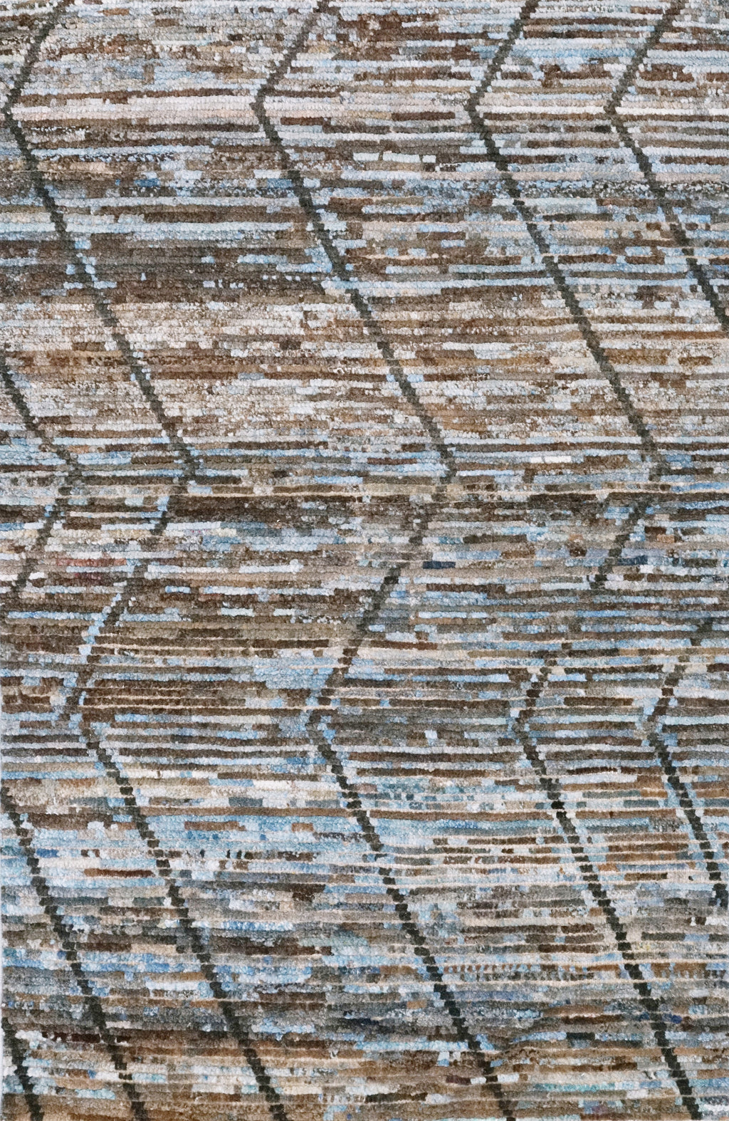 3x5 Ft Blue Moroccan Rug - Hand Knotted Area Rug